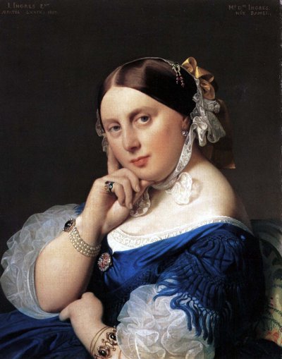 Portret van Madame Ingres née Ramel door Jean Auguste Dominique Ingres